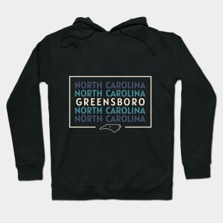 Greensboro, NC Geometric Repeater Design Hoodie